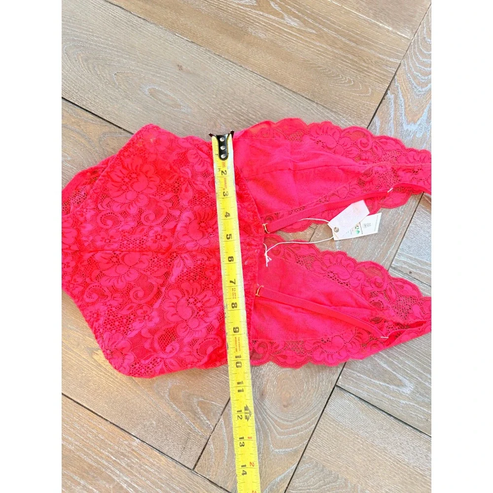 We Are HAH Comin' In Haht Lace Bodysuit Womens Red XS